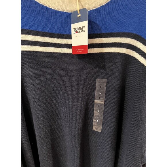 Tommy Hilfiger Urban Outfitters Racing Sweater L Oversized Color block y2k New - Picture 11 of 13